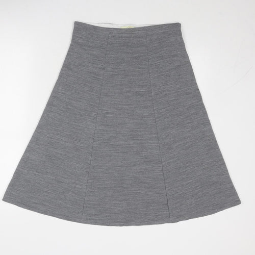 Classic Womens Grey Acrylic Swing Skirt Size 12