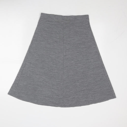 Classic Womens Grey Acrylic Swing Skirt Size 12