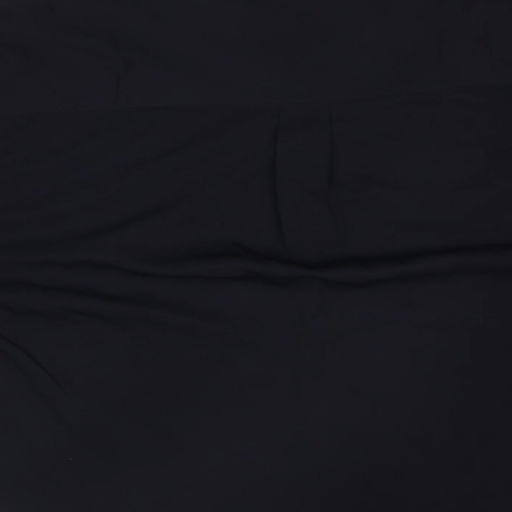 French Connection Womens Blue Polyester Basic Blouse Size M Collared