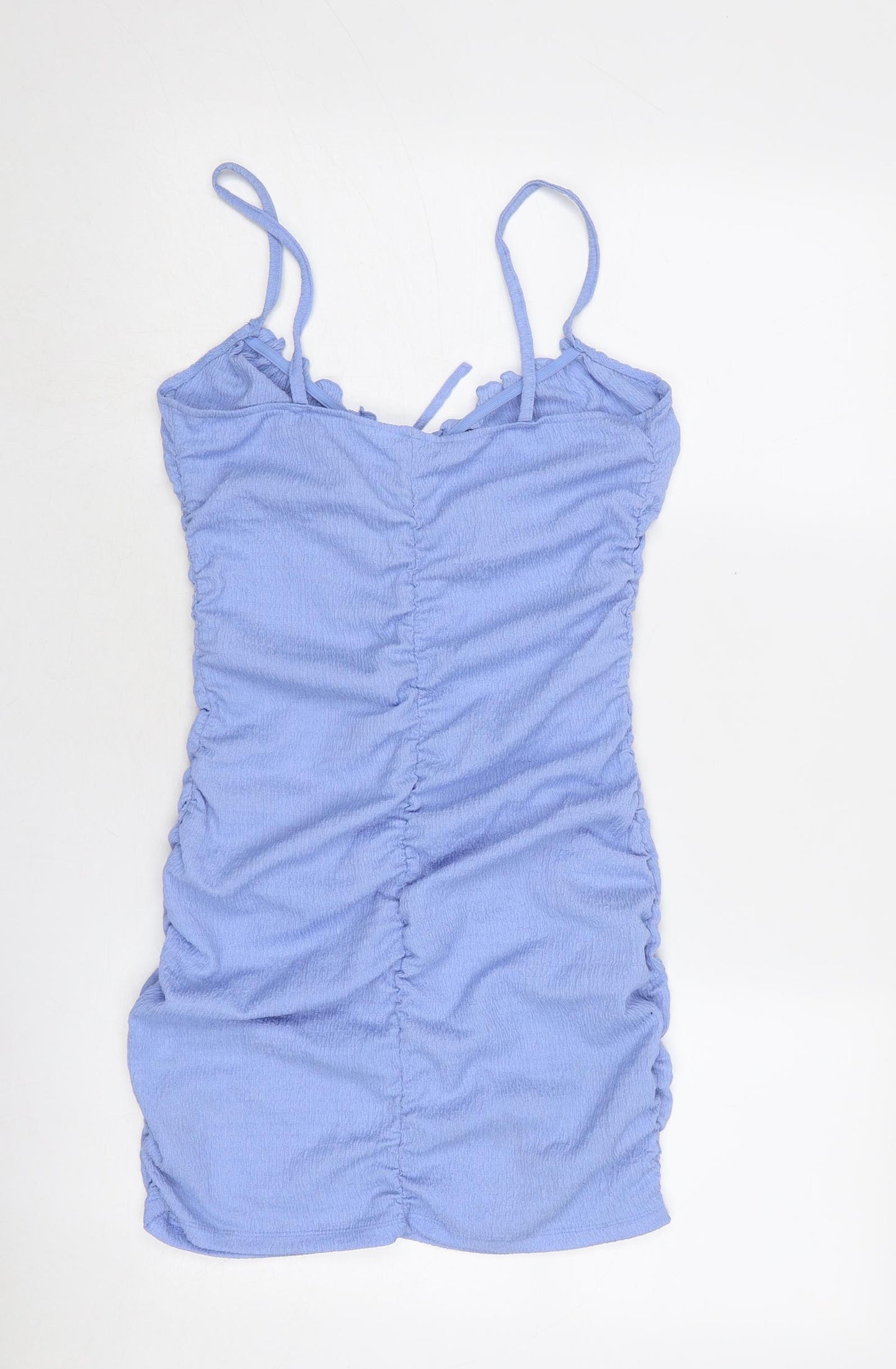 Divided by H&M Womens Blue Polyester Slip Dress Size M V-Neck Pullover