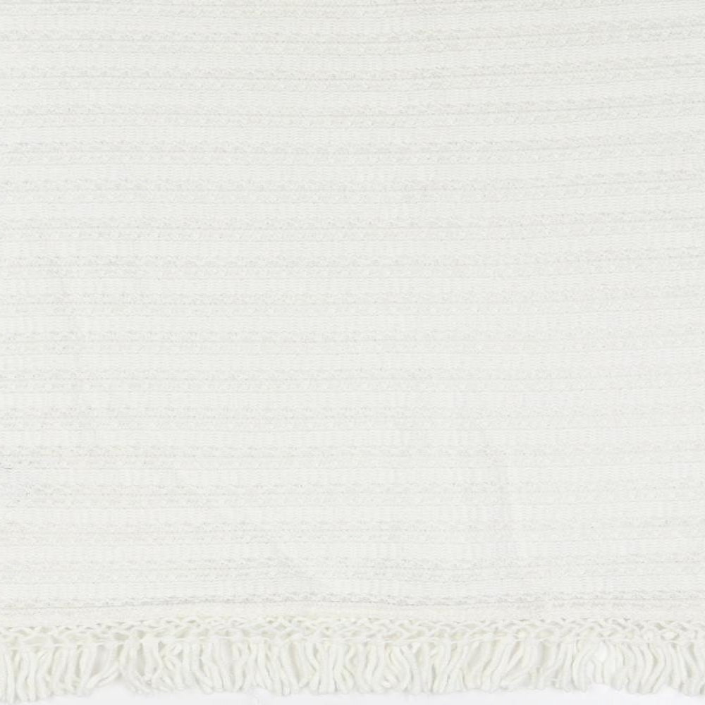 H&M Girls White Striped Cotton Basic T-Shirt Size 15 Years Round Neck Pullover