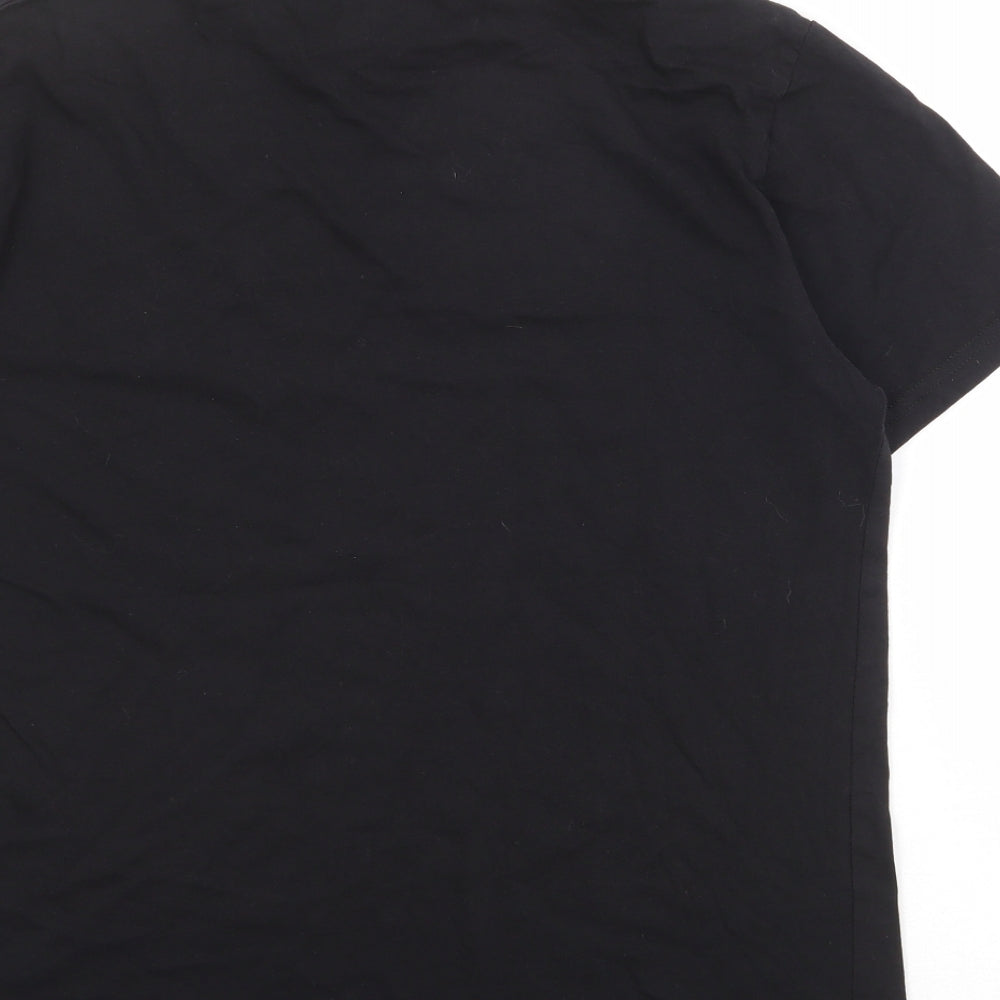 PlayStation Mens Black Cotton T-Shirt Size M Round Neck