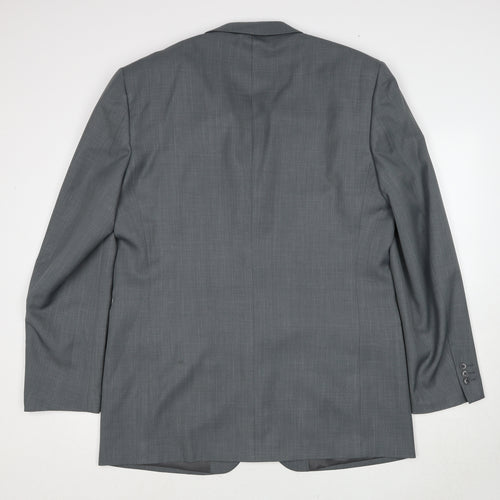 Greenwoods Mens Grey Polyester Jacket Suit Jacket Size 44 Regular