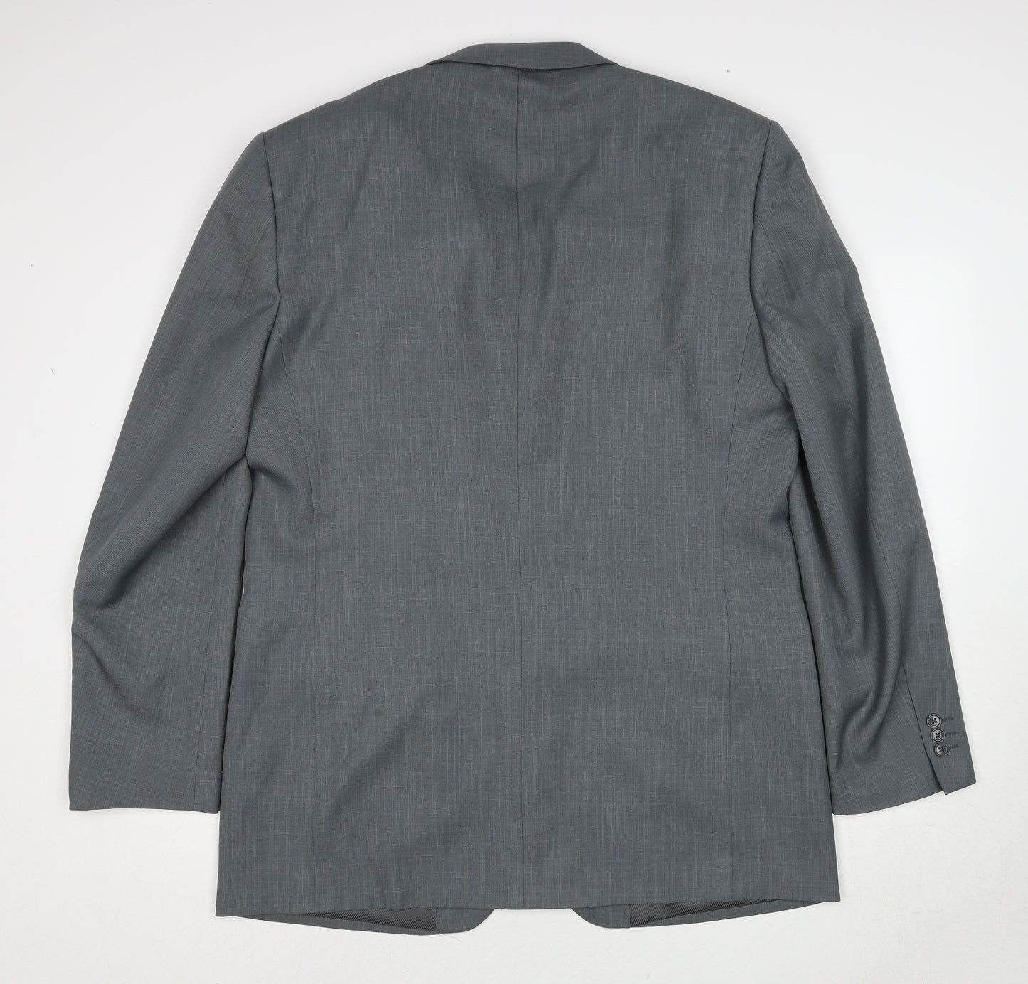 Greenwoods Mens Grey Polyester Jacket Suit Jacket Size 44 Regular