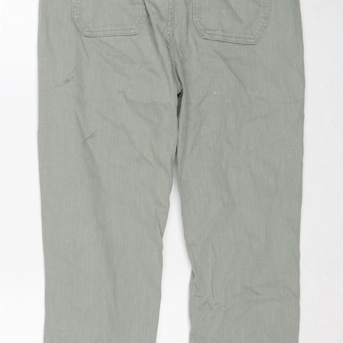 Fat Face Womens Green Cotton Straight Jeans Size 10 Regular