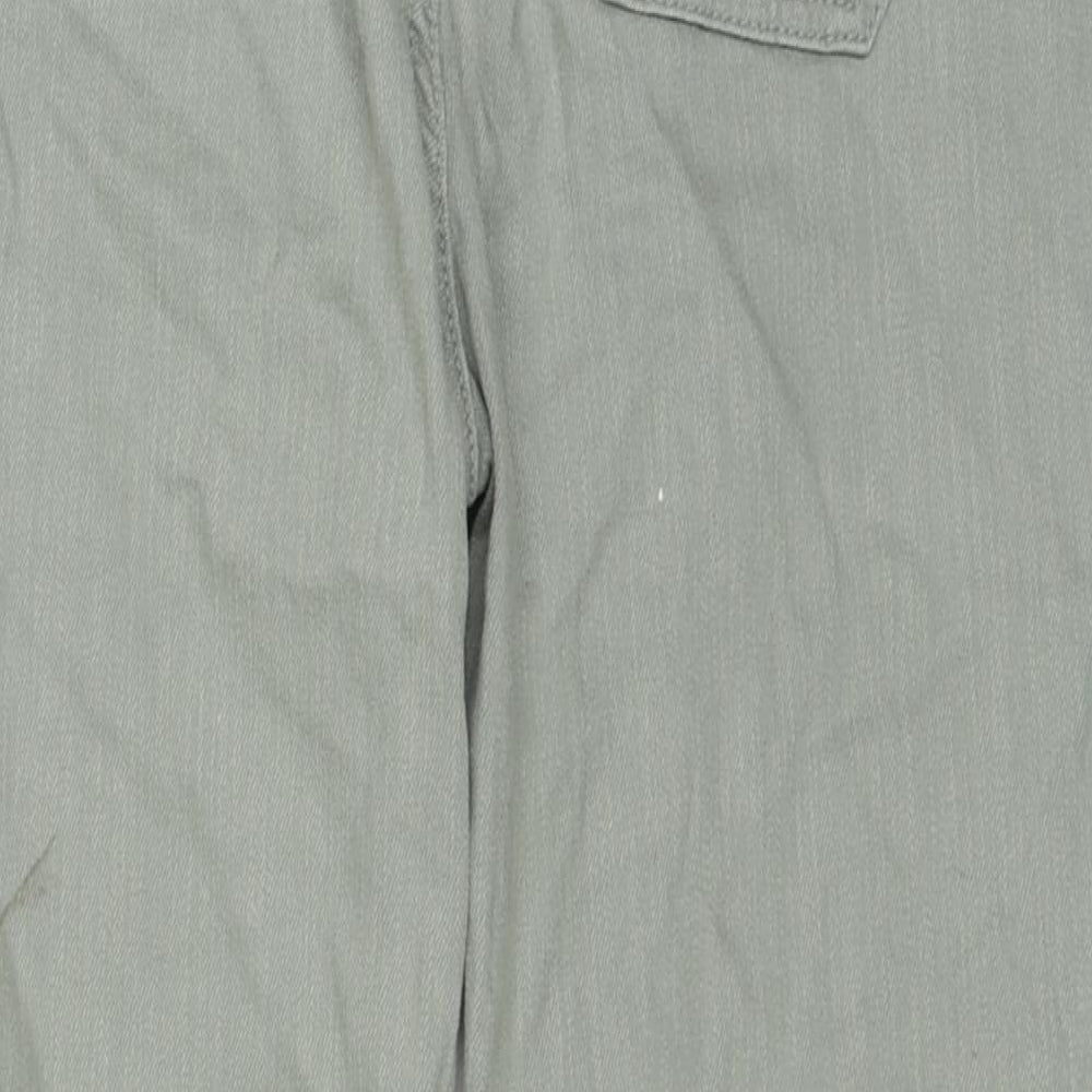 Fat Face Womens Green Cotton Straight Jeans Size 10 Regular