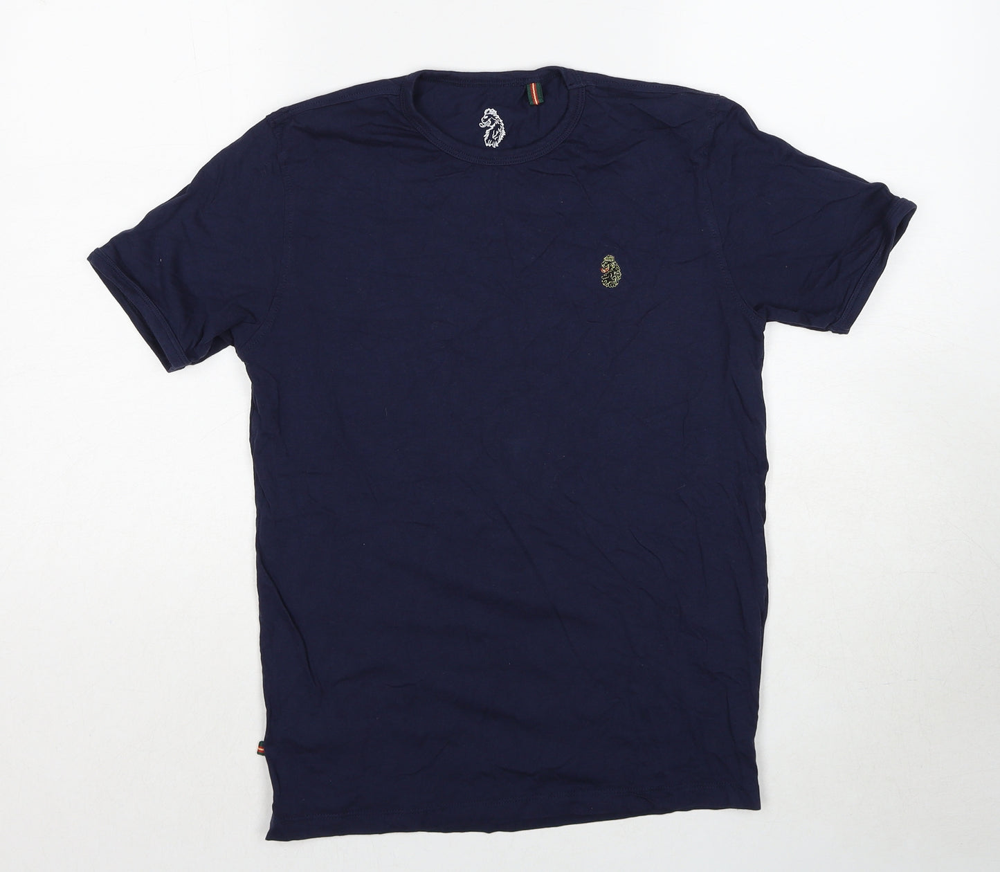 Luke Sport Boys Blue Cotton Pullover T-Shirt Size 14-15 Years Crew Neck Pullover