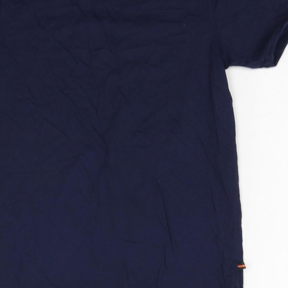 Luke Sport Boys Blue Cotton Pullover T-Shirt Size 14-15 Years Crew Neck Pullover