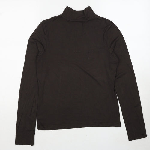 AMARANTO Womens Brown Viscose Pullover Sweatshirt Size 14 Pullover