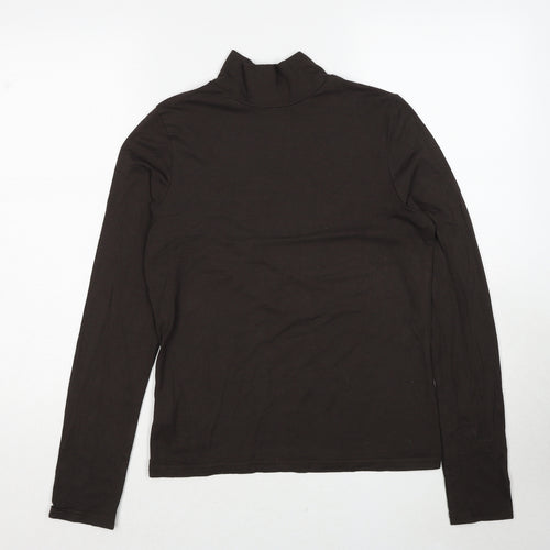 AMARANTO Womens Brown Viscose Pullover Sweatshirt Size 14 Pullover