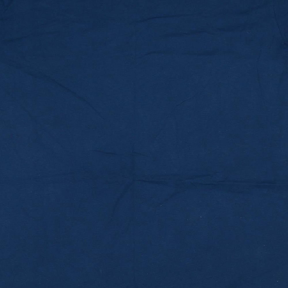 McKenzie Mens Blue Cotton T-Shirt Size 4XL Round Neck