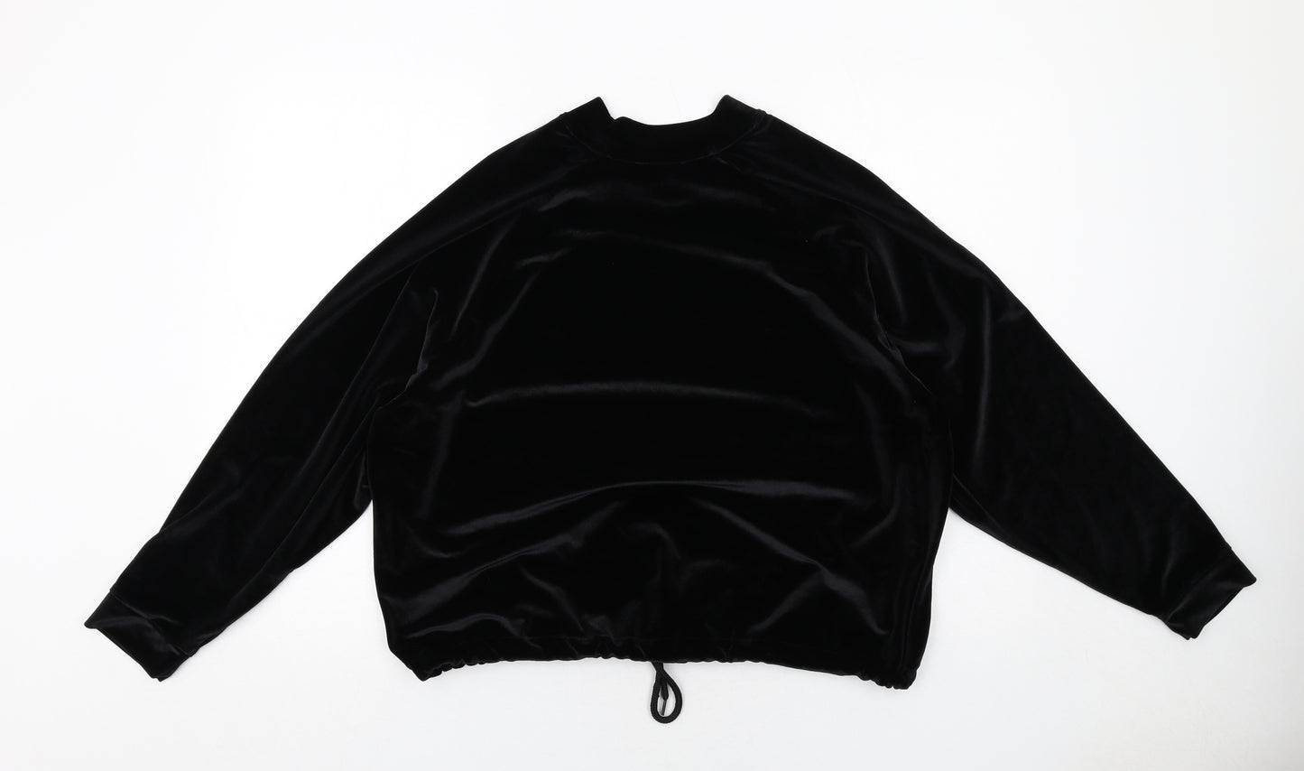 Marks and Spencer Womens Black Polyester Pullover Sweatshirt Size L Pullover