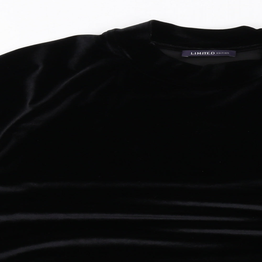 Marks and Spencer Womens Black Polyester Pullover Sweatshirt Size L Pullover