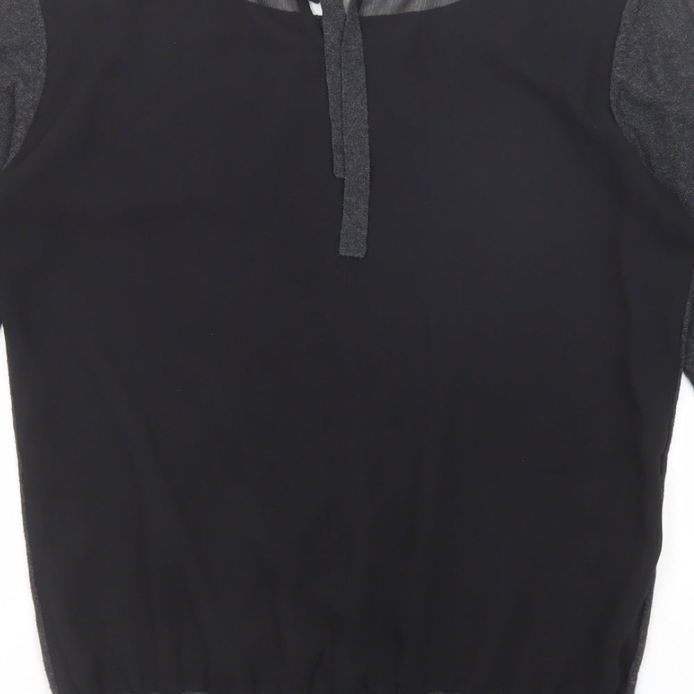 NEXT Womens Grey Boat Neck Cotton Pullover Jumper Size 12