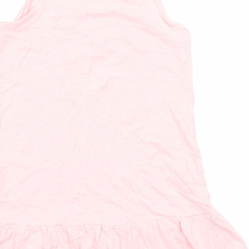H&M Girls Pink Cotton Camisole Tank Size 4-5 Years Round Neck Pullover