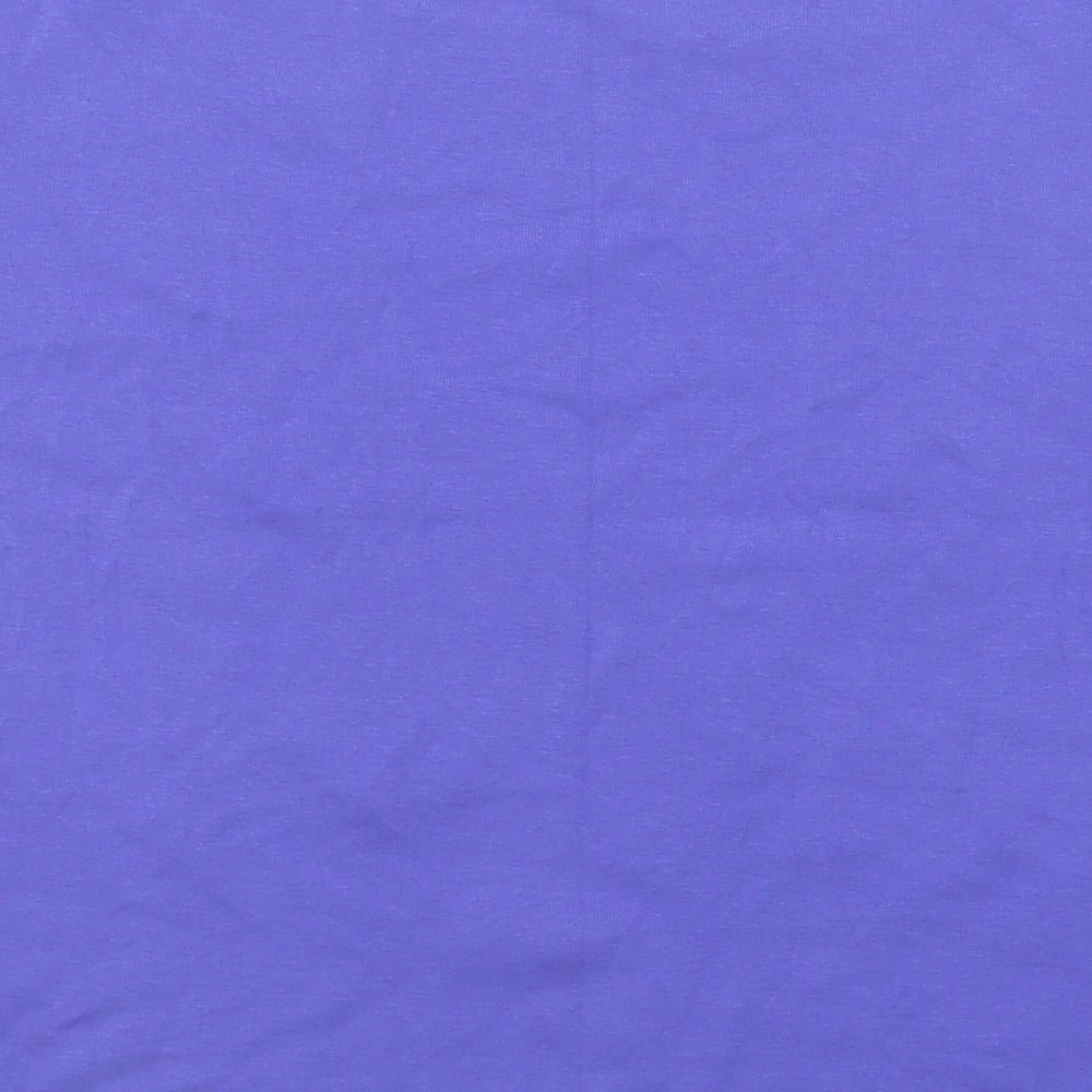 Capsule Womens Purple Cotton Basic T-Shirt Size 16 Round Neck