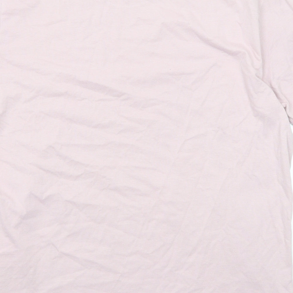Levi's Mens Purple Cotton T-Shirt Size L Round Neck
