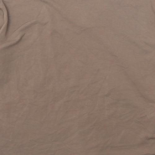 Gerry Weber Womens Brown Polyester Basic T-Shirt Size 16 V-Neck
