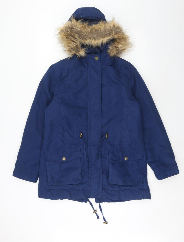 TG Womens Blue Parka Jacket Size 10 Zip
