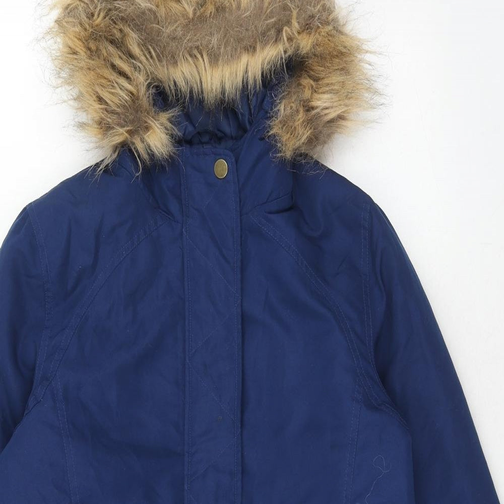 TG Womens Blue Parka Jacket Size 10 Zip