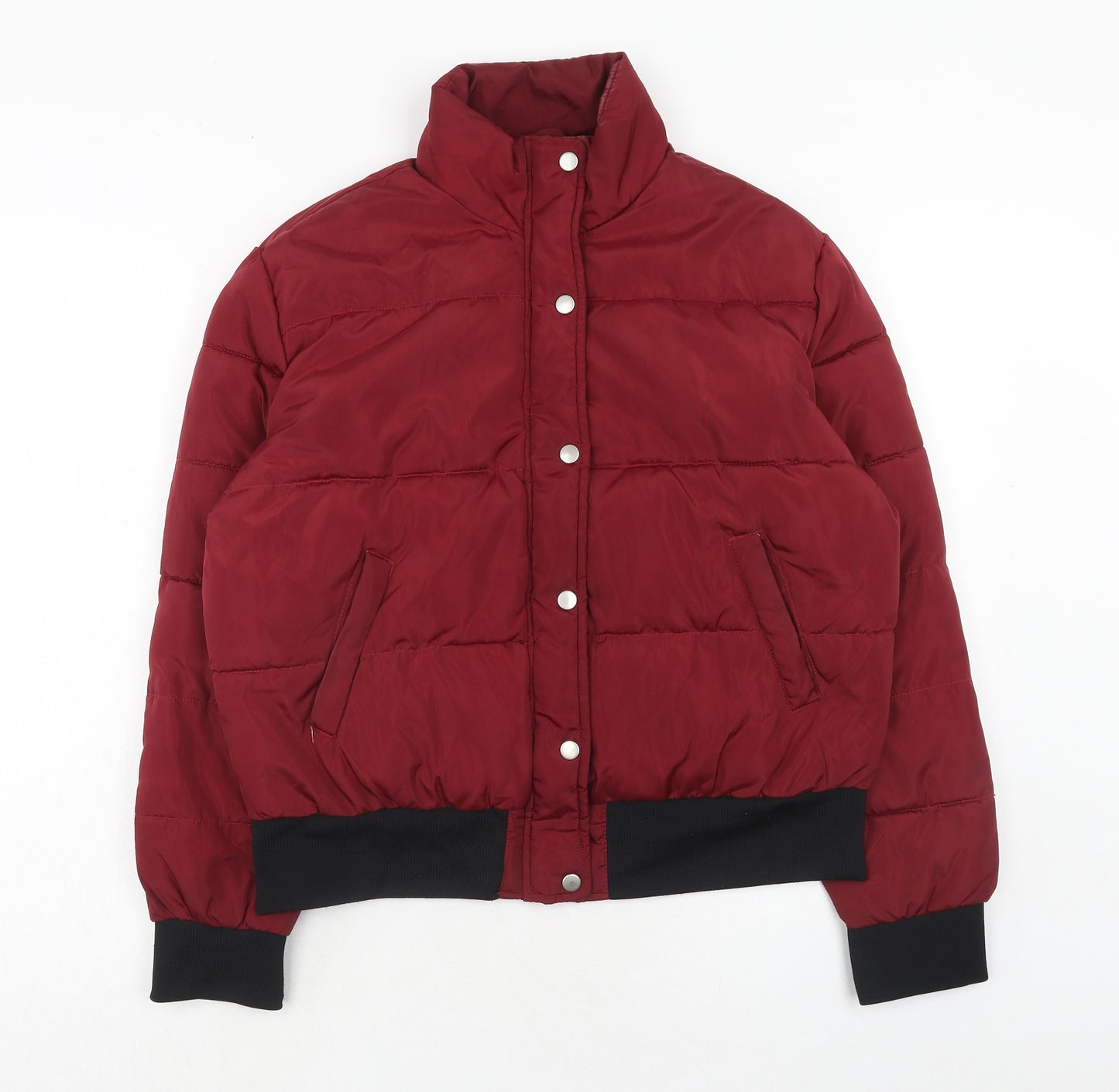 CI SONO Womens Red Puffer Jacket Coatigan Size XL Zip