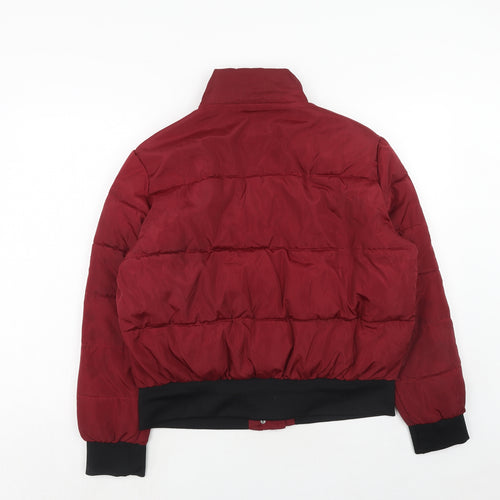 CI SONO Womens Red Puffer Jacket Coatigan Size XL Zip