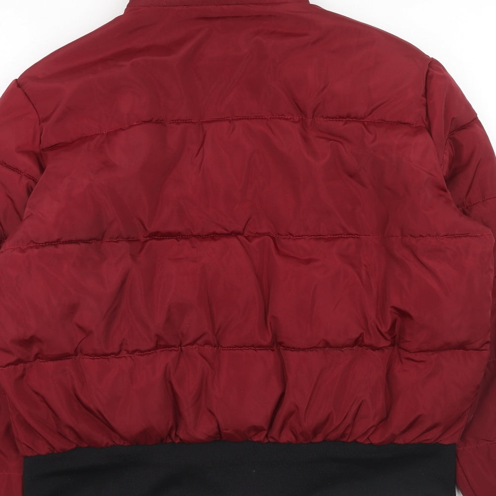 CI SONO Womens Red Puffer Jacket Coatigan Size XL Zip