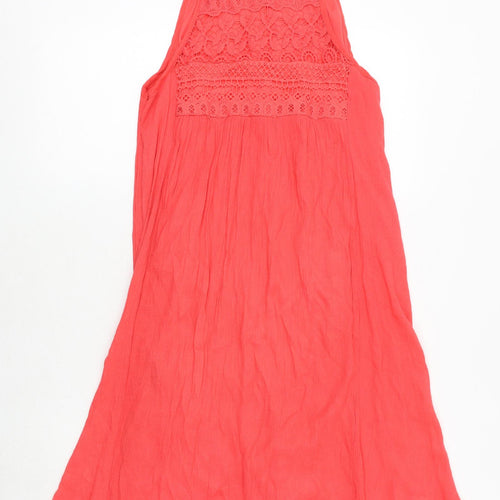 Rebellion Womens Pink Polyester Tank Dress Size M Round Neck Pullover