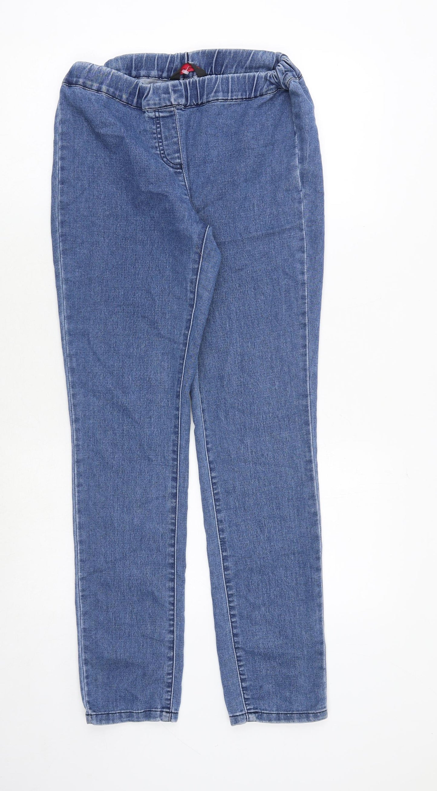 Miss Selfridge Womens Blue Cotton Jegging Jeans Size 12 Regular