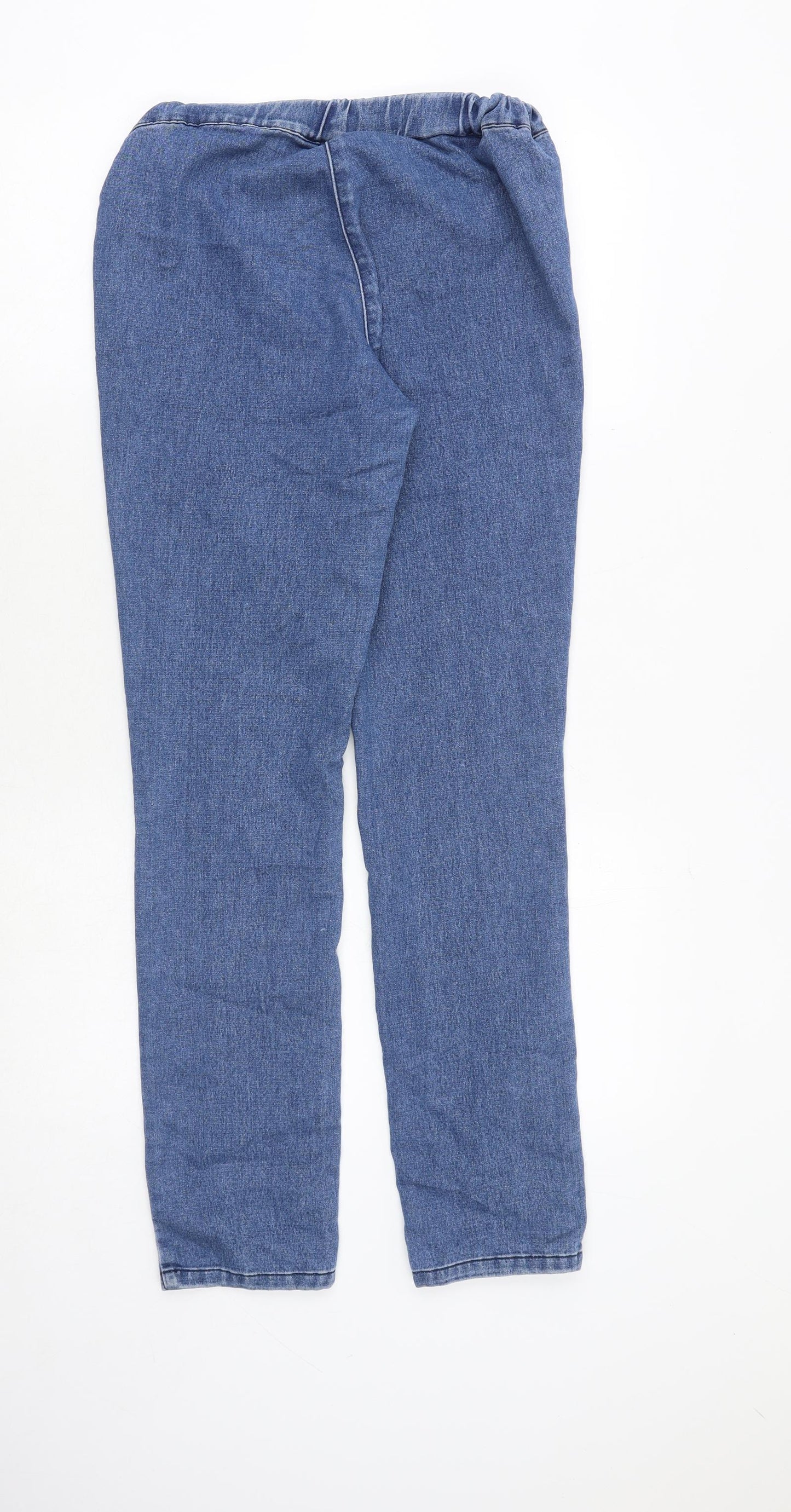 Miss Selfridge Womens Blue Cotton Jegging Jeans Size 12 Regular