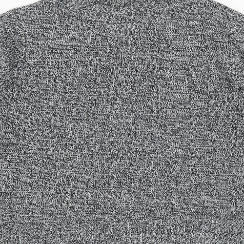 H&M Womens Grey Round Neck Acrylic Pullover Jumper Size S