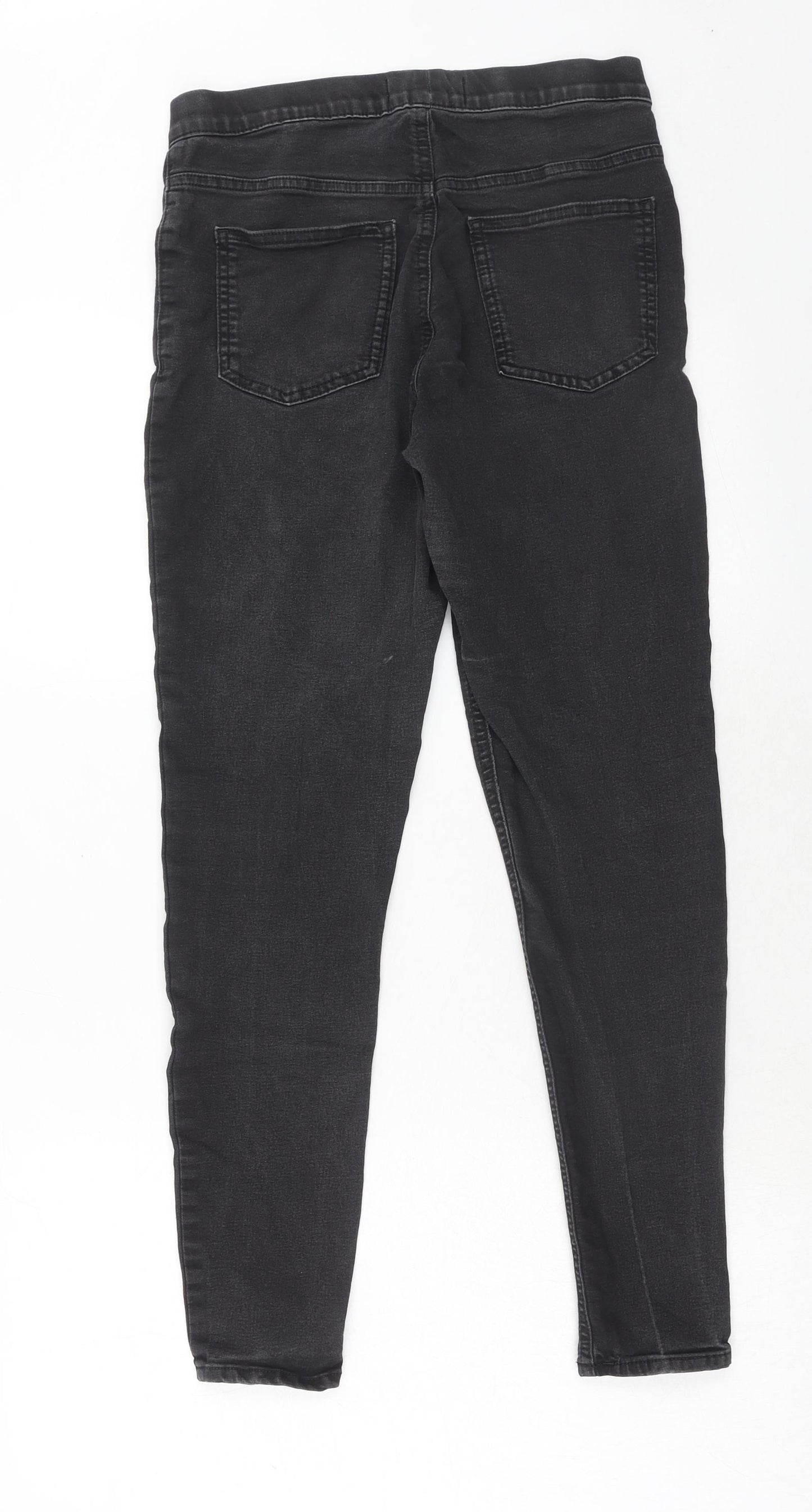 Marks and Spencer Womens Black Cotton Jegging Jeans Size 10 Regular