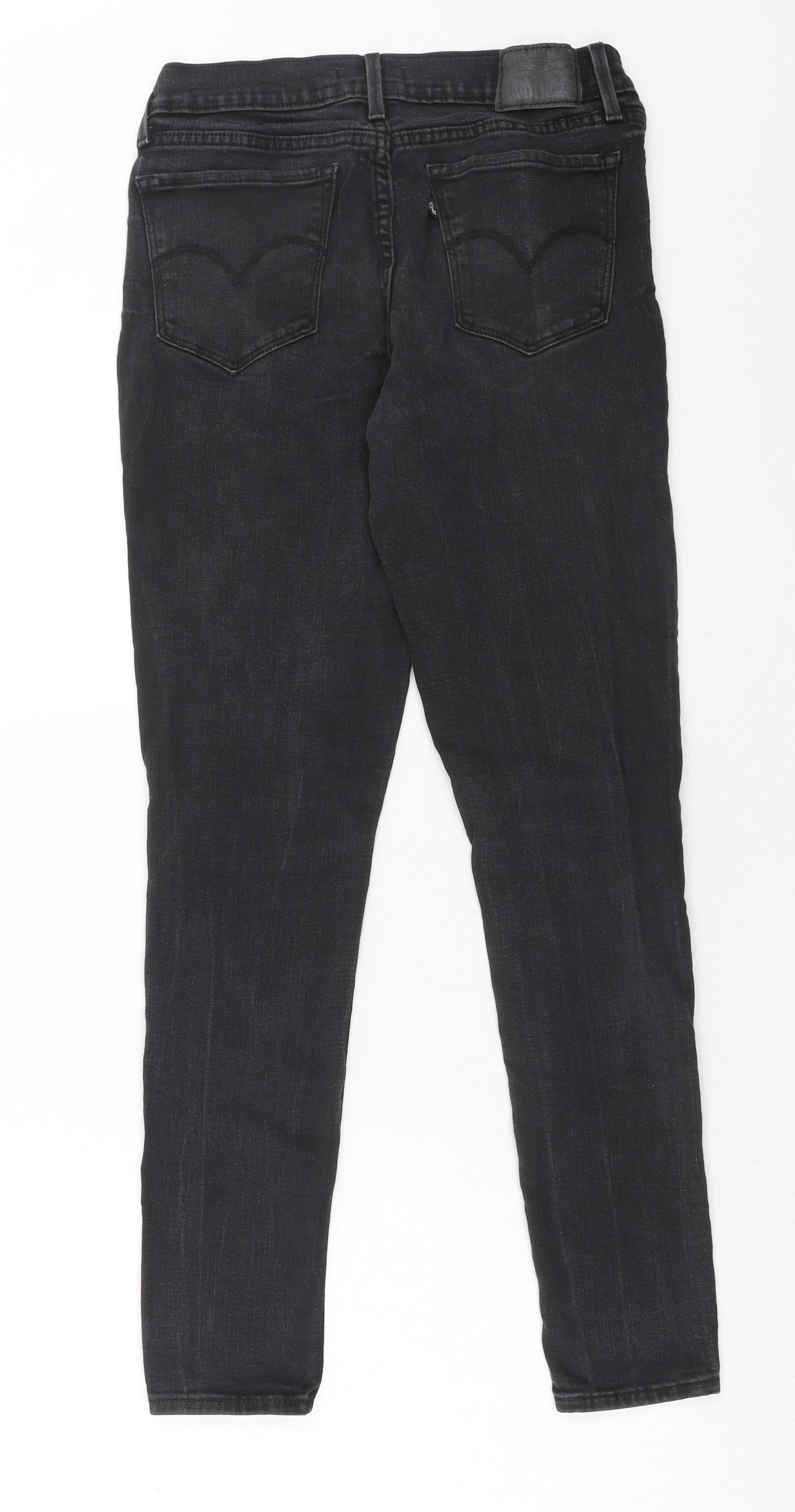 Levi's Womens Black Cotton Skinny Jeans Size 30 in Regular Zip