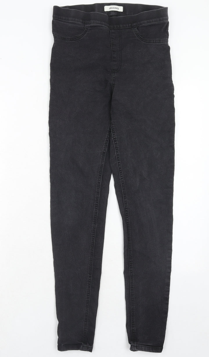 Marks and Spencer Womens Black Cotton Jegging Jeans Size 10 Regular