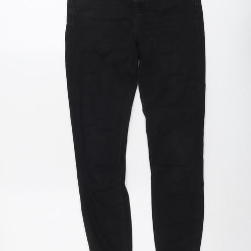 ASOS Womens Black Cotton Skinny Jeans Size 25 in L25 in Regular Button