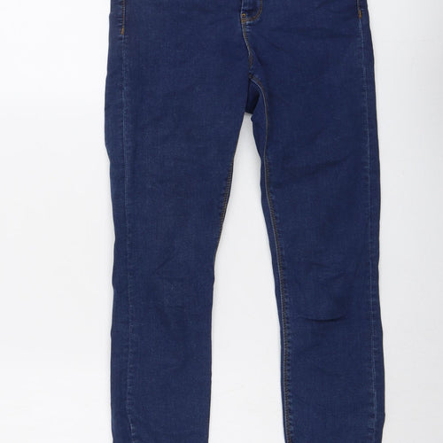 ASOS Womens Blue Cotton Skinny Jeans Size 25 in L30 in Regular Button