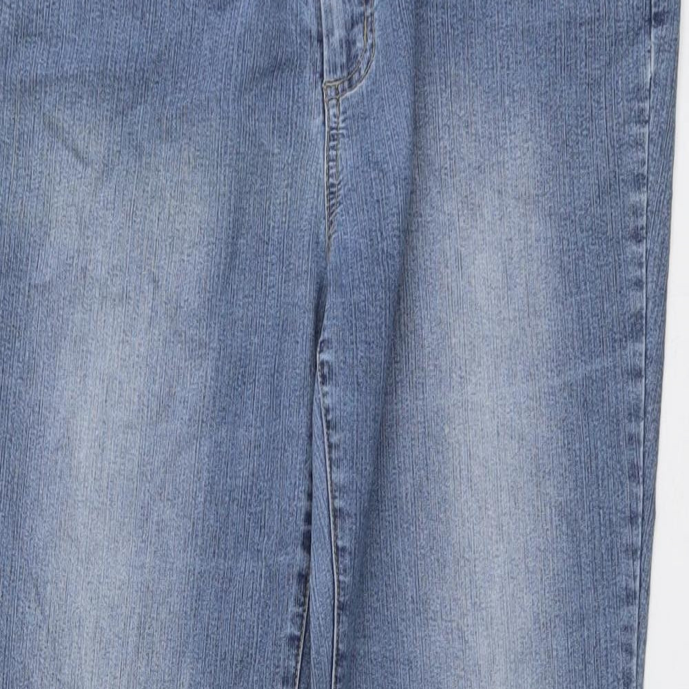 NL Jeans Womens Blue Cotton Bootcut Jeans Size 30 in L28 in Regular Button