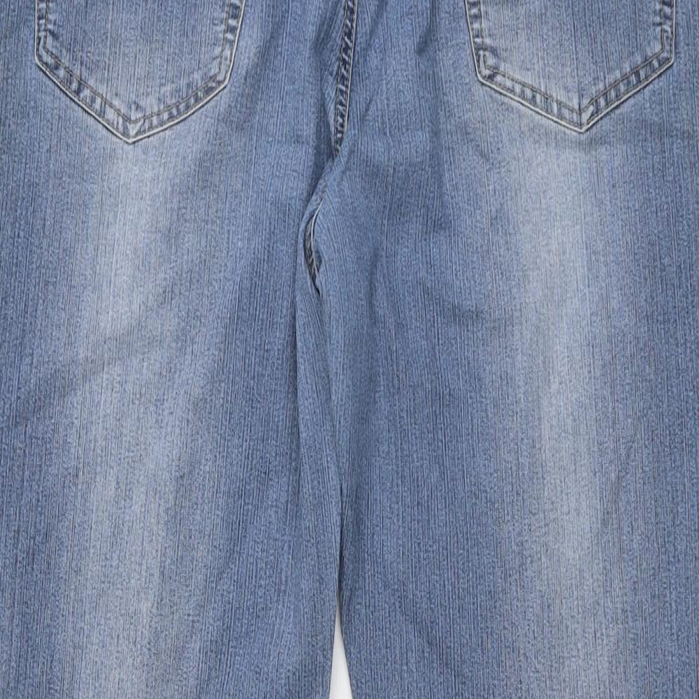 NL Jeans Womens Blue Cotton Bootcut Jeans Size 30 in L28 in Regular Button