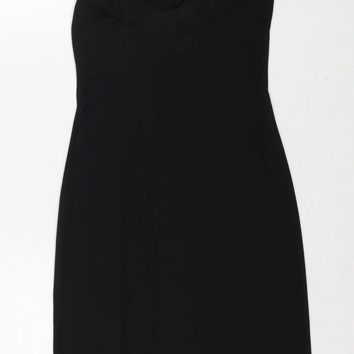 New Look Womens Black Polyester Shift Size 8 Halter Pullover