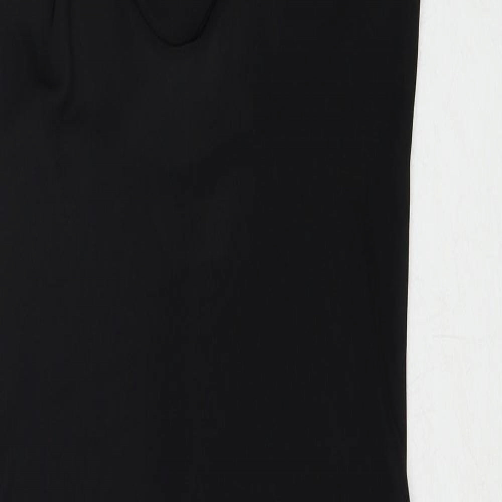 New Look Womens Black Polyester Shift Size 8 Halter Pullover