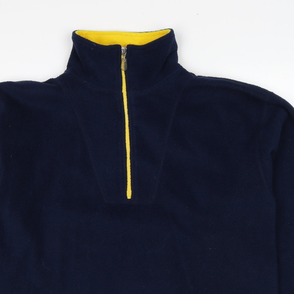 Authentic AS Sports Womens Blue Polyester Pullover Sweatshirt Size 10 Pullover - Size 10-12