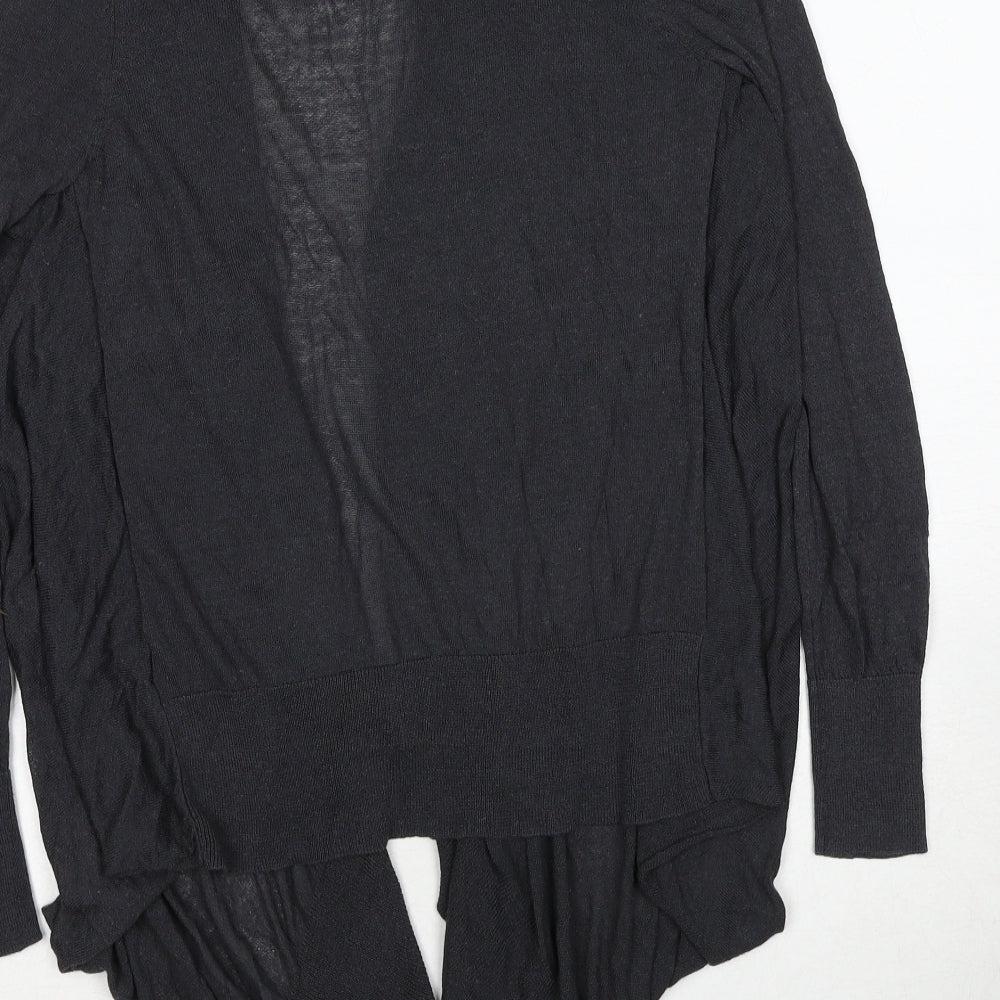 Marks and Spencer Womens Grey V-Neck Viscose Cardigan Jumper Size 8
