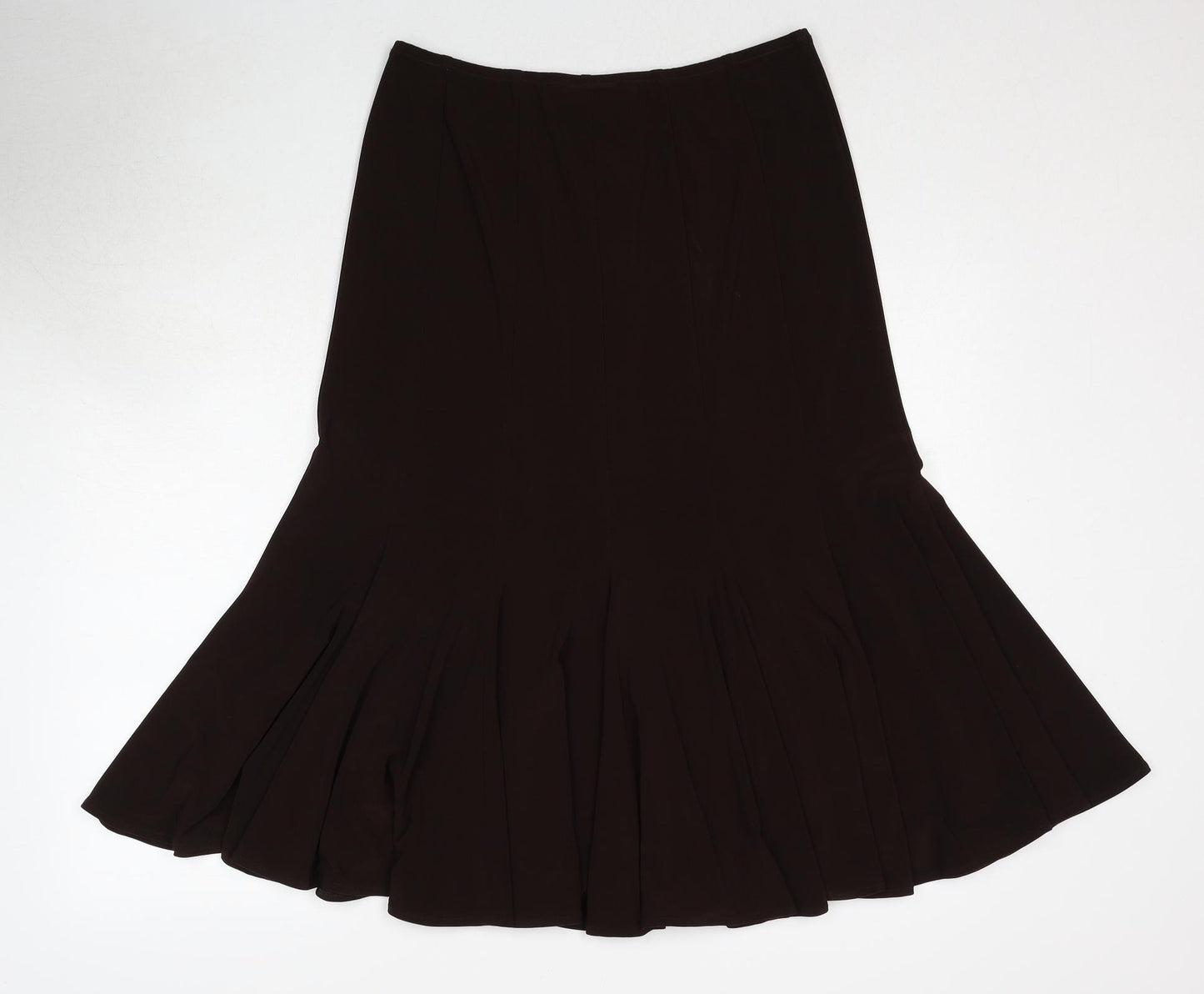 Joseph Ribkoff Womens Brown Polyester Swing Skirt Size 16