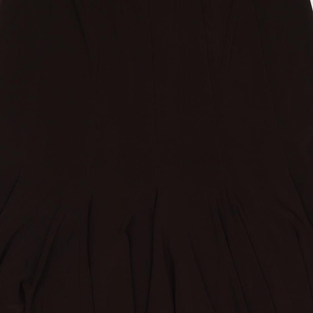 Joseph Ribkoff Womens Brown Polyester Swing Skirt Size 16