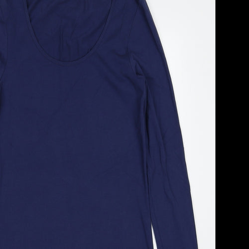 edc by Esprit Womens Blue Cotton Shift Size 12 Round Neck Pullover