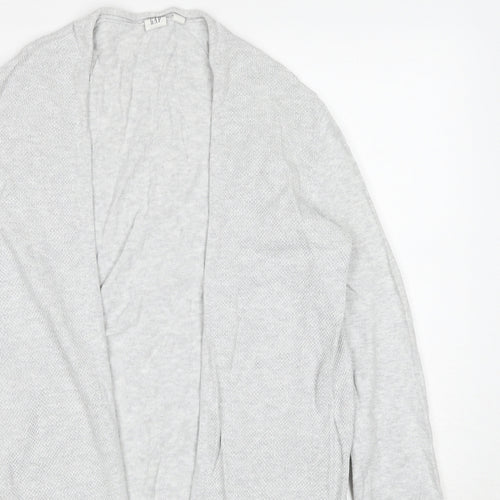Gap Womens Grey V-Neck Cotton Cardigan Jumper Size M