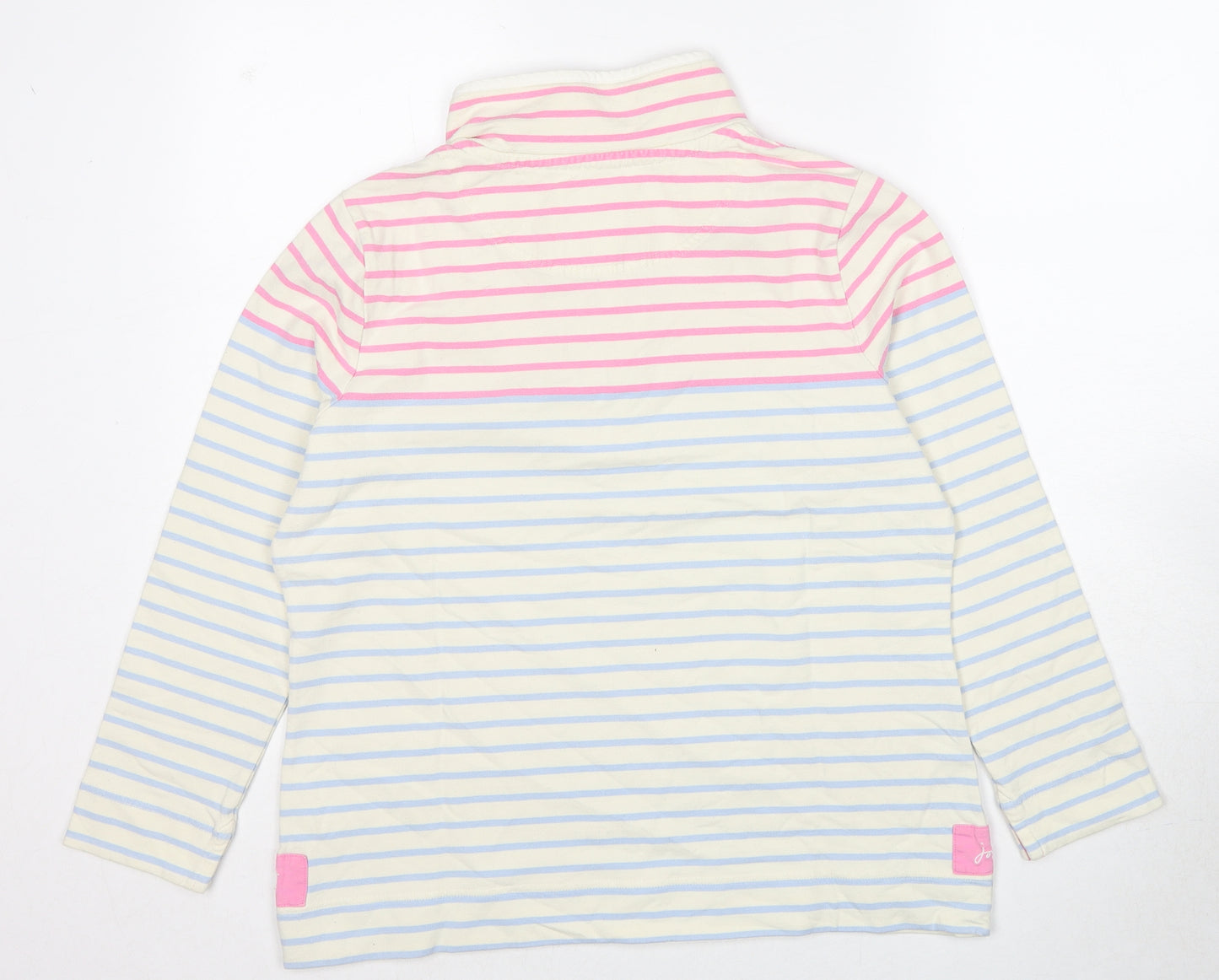 Joules Womens Multicoloured Striped Cotton Pullover Sweatshirt Size 16 Pullover
