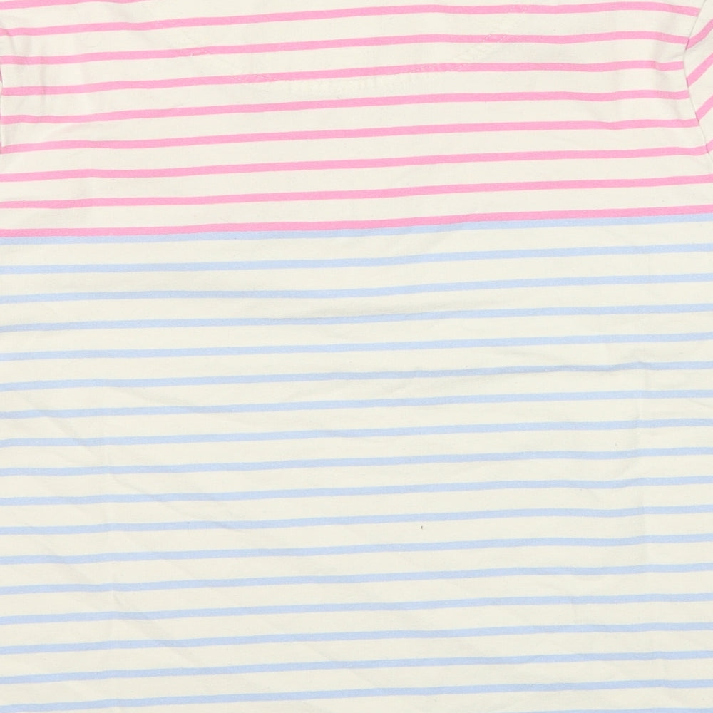 Joules Womens Multicoloured Striped Cotton Pullover Sweatshirt Size 16 Pullover