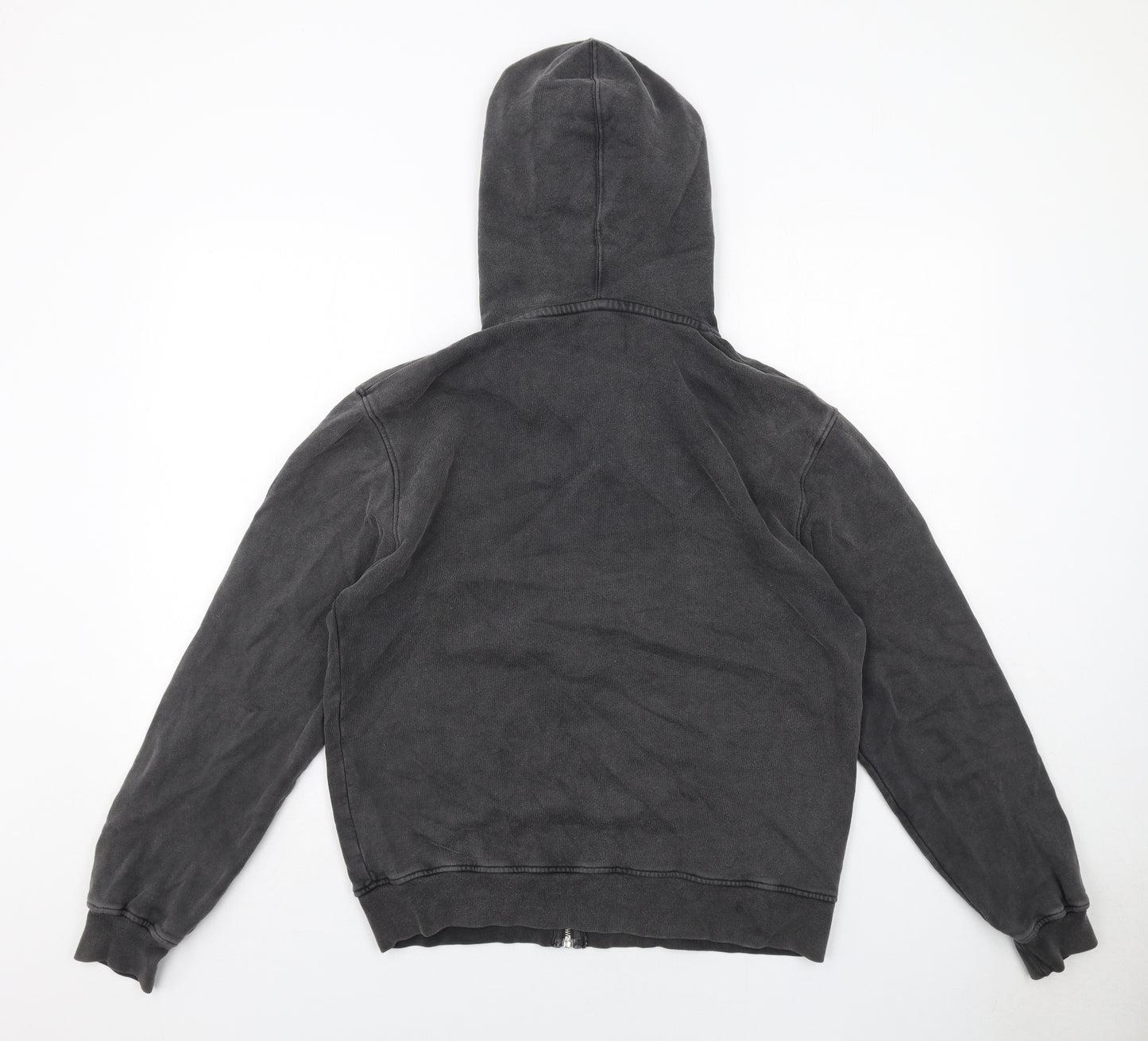 Colorful Standard Mens Grey Cotton Full Zip Hoodie Size S