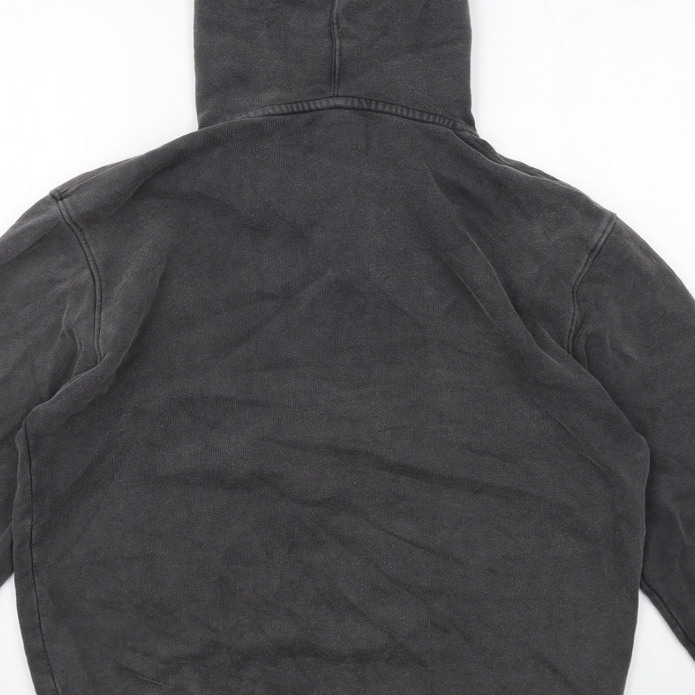Colorful Standard Mens Grey Cotton Full Zip Hoodie Size S